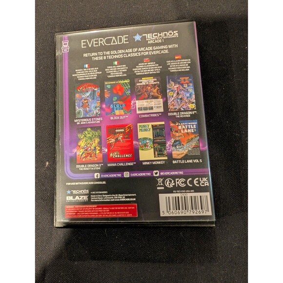 Evercade Technos Arcade 1 – Legacy OOP – Complete Mint Case & Manual - Picture 3 of 3